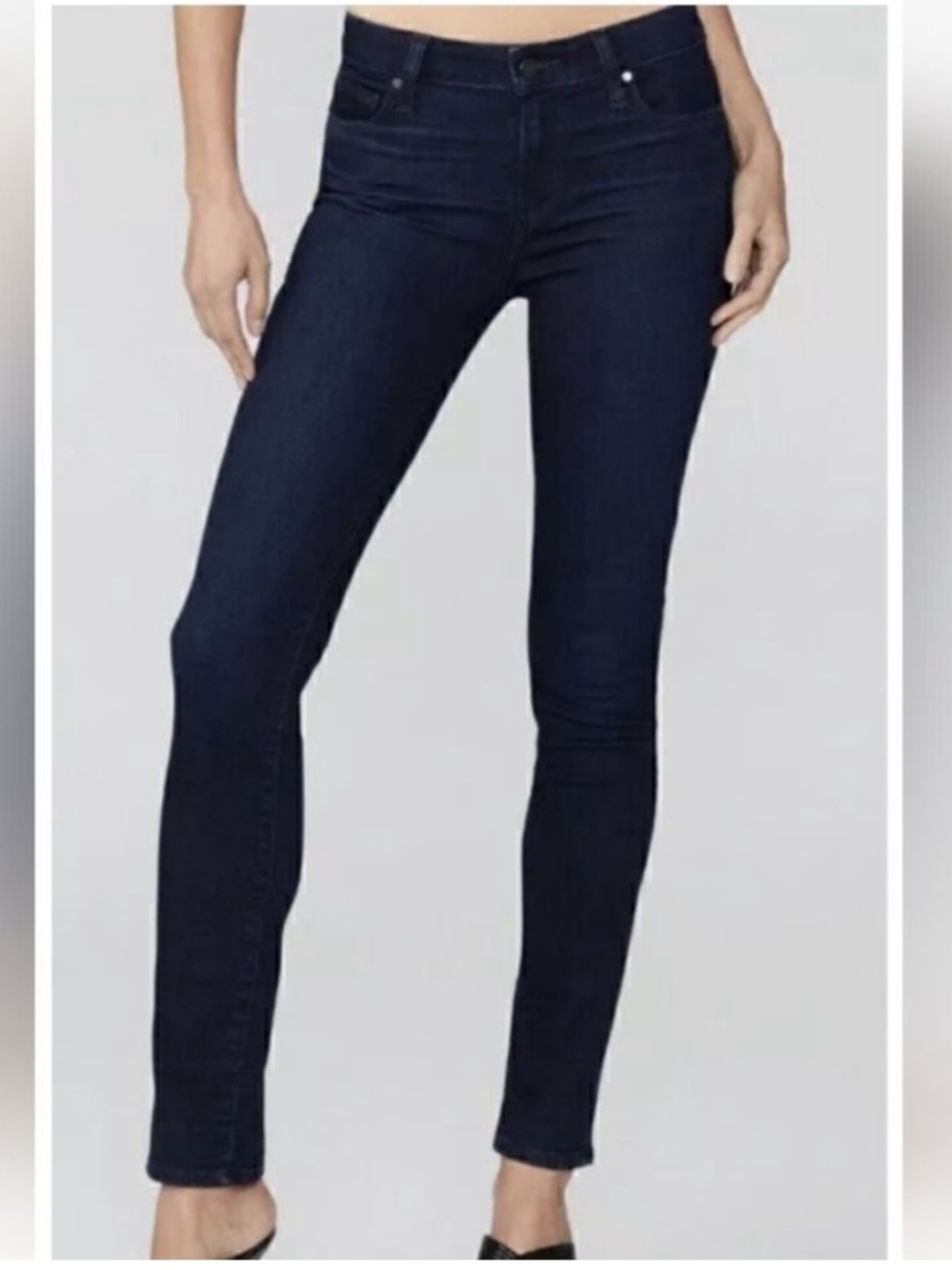 PAIGE Skyline Skinny Jeans Dark Indigo Woman’s Size 24 NWOT